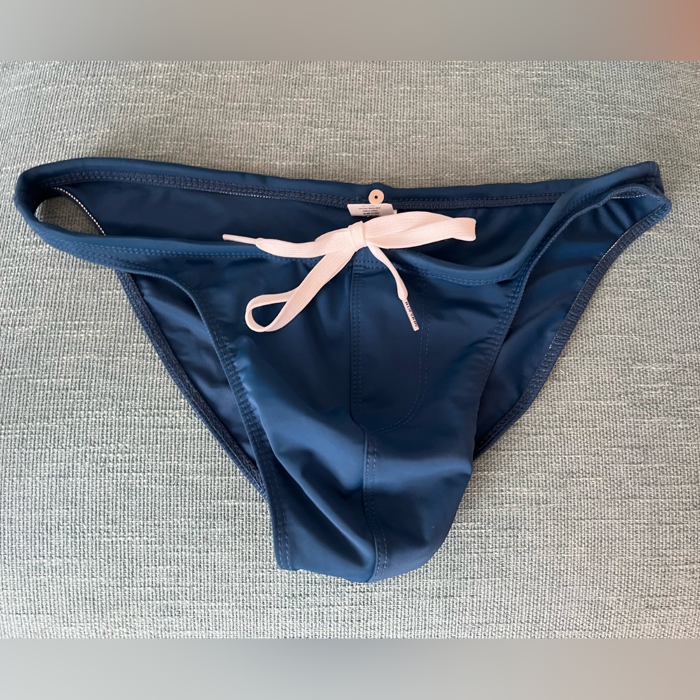 Blue/Teal Rufskin Bathing Suit Breif Bikini - Worn Once - Like New - Size Medium